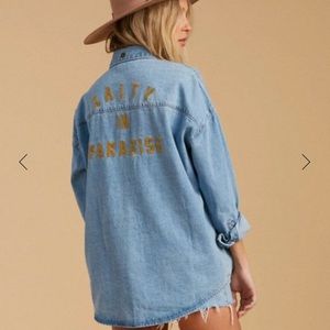 NWOT🌴Salty In Paradise Denim Jacket